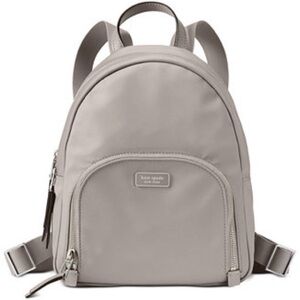 Kate Spade New York DAWN Medium Nylon Backpack in Soft Taupe